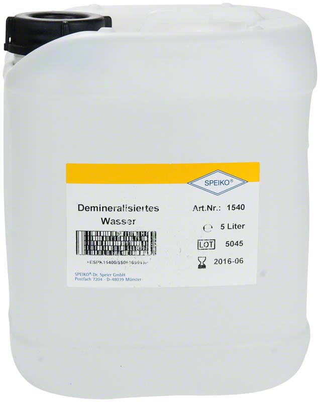 Demineralisiertes Wasser