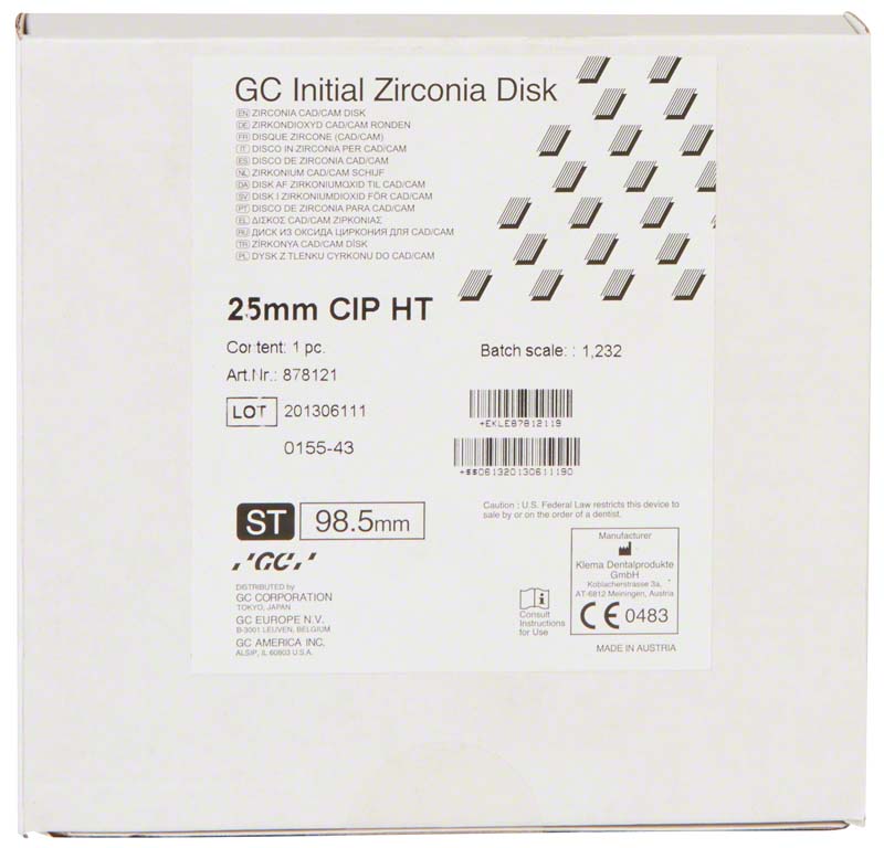 GC Initial™ Zirconia Disk