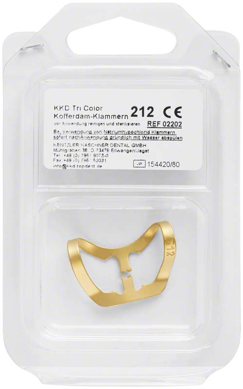 KKD® Kofferdam Klammern triColor Antireflect