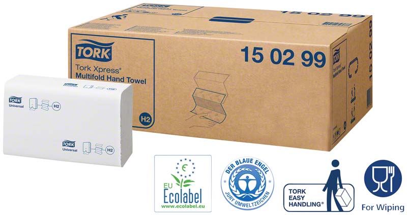 TORK® Xpress® Multifold (Interfold) Handtücher H2 System
