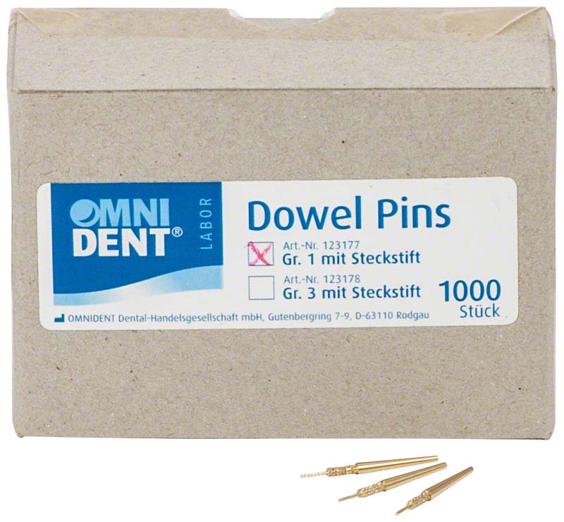 Dowel Pins mit Steckstift