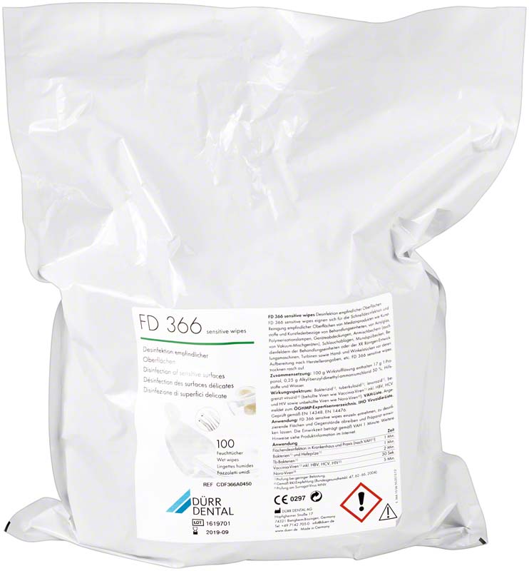 FD 366 sensitive wipes