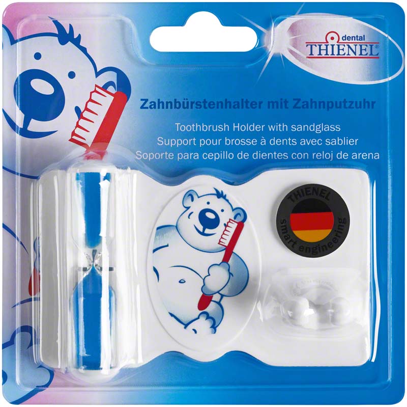 Zahnbürstenhalter mit Uhr