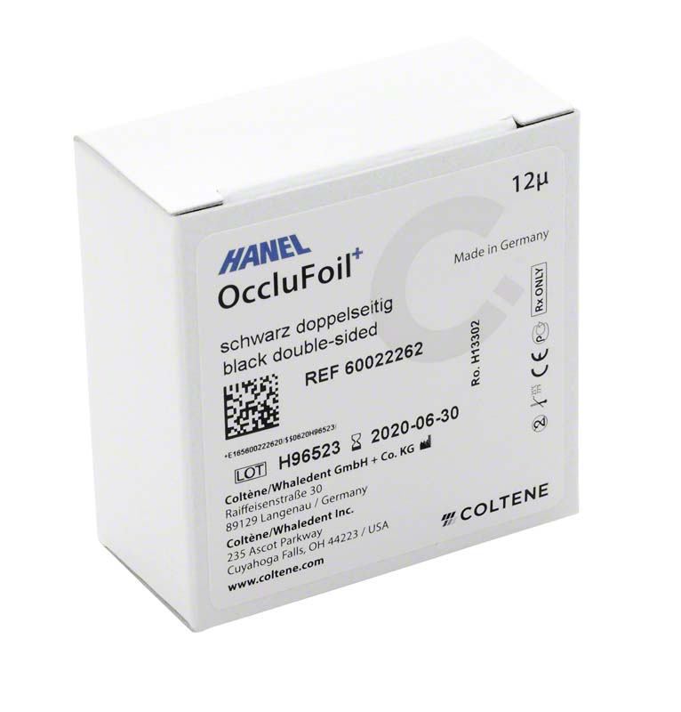 HANEL OccluFoil+, doppelseitig 12µ