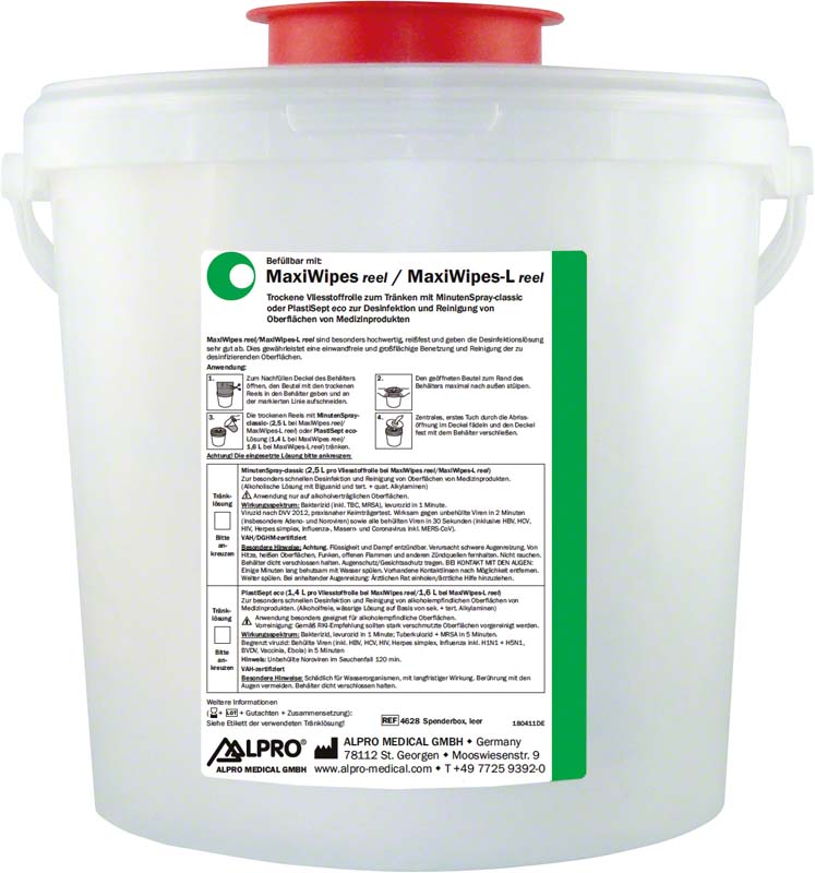 Niederlande MaxiWipes reel/MaxiWipes-L reel Spenderbox