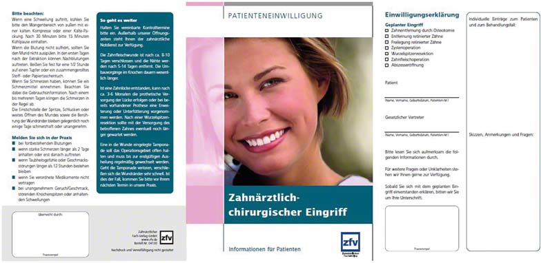 Patienteneinwilligung ''Zahnärztlich- chirurgischer Eingriff''