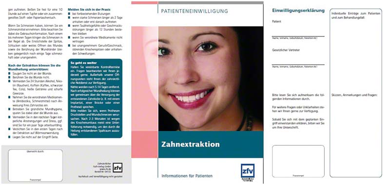 Patienteneinwilligung ''Zahnextraktion''