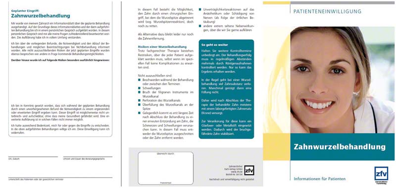 Patienteneinwilligung ''Endodontie- Zahnwurzelbehandlung''