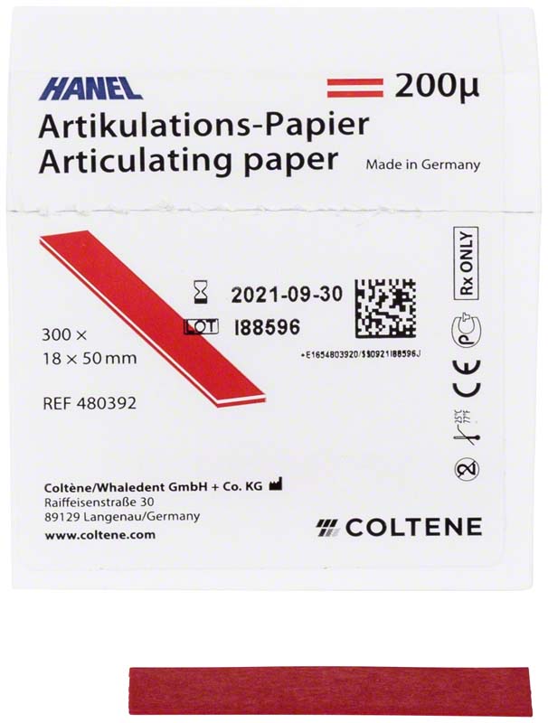 HANEL Artikulations-Papier 200 µm