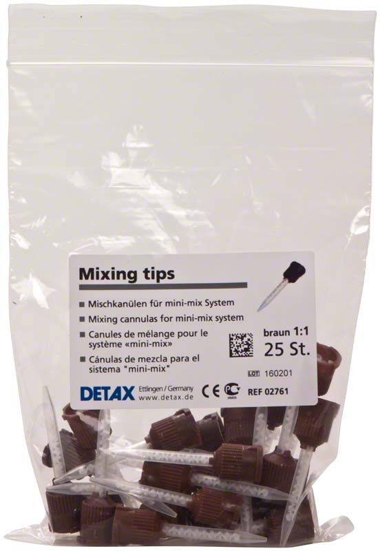 DETAX Mischkanülen braun 1:1