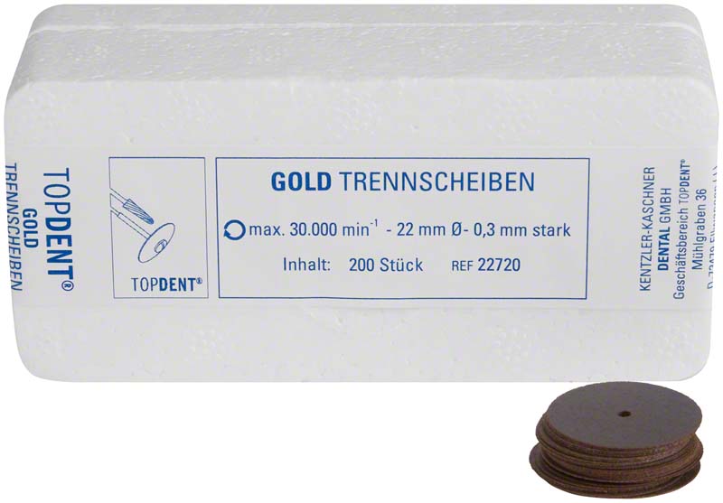 TOPDENT Gold-Trennscheiben