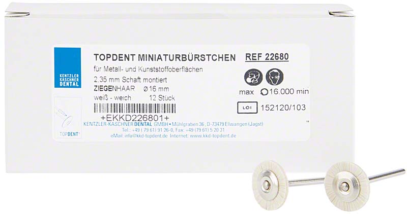 TOPDENT Ziegenhaarbürste