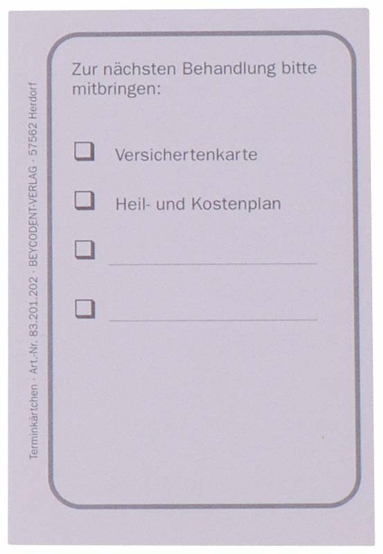 Terminkärtchen neutral
