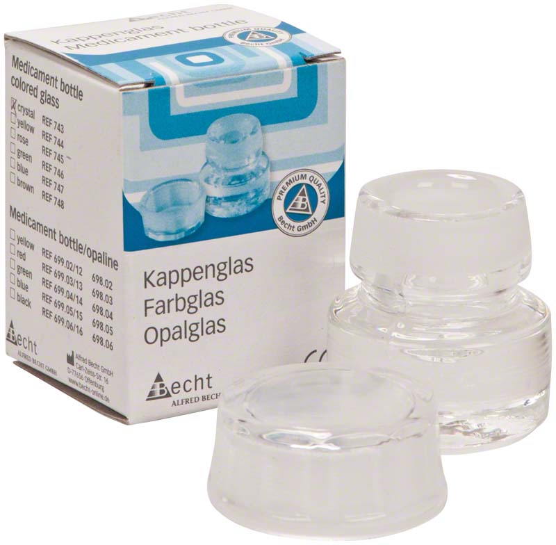 Kappengläser aus Buntglas