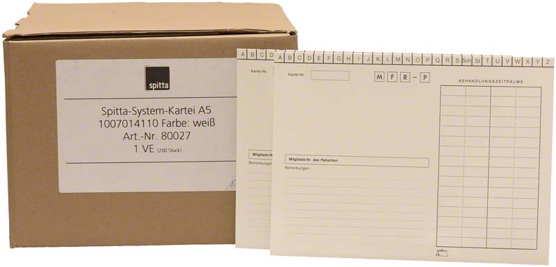 System Karteikarten für Adrema