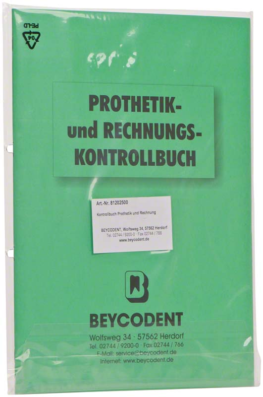 Prothetik- und Rechnungskontrollbuch
