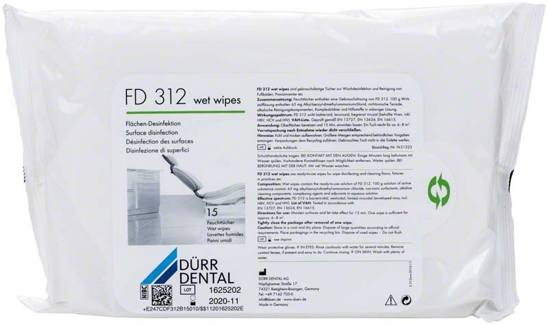 FD 312 wet wipes