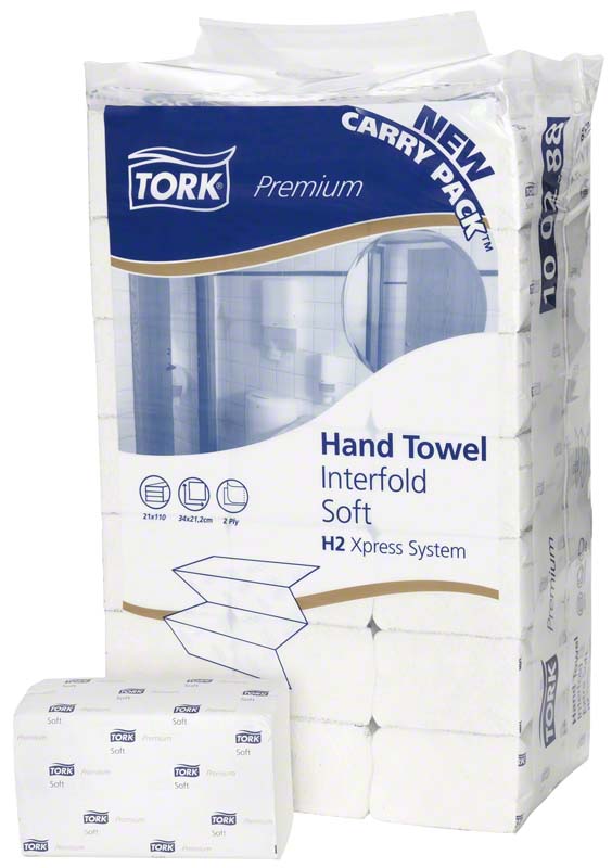 TORK® Xpress® weiche Multifold (Interfold) Handtücher H2 System